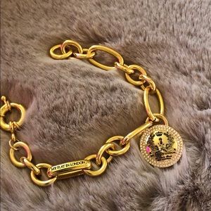 My Flat in London chunky gold charm bracelet.